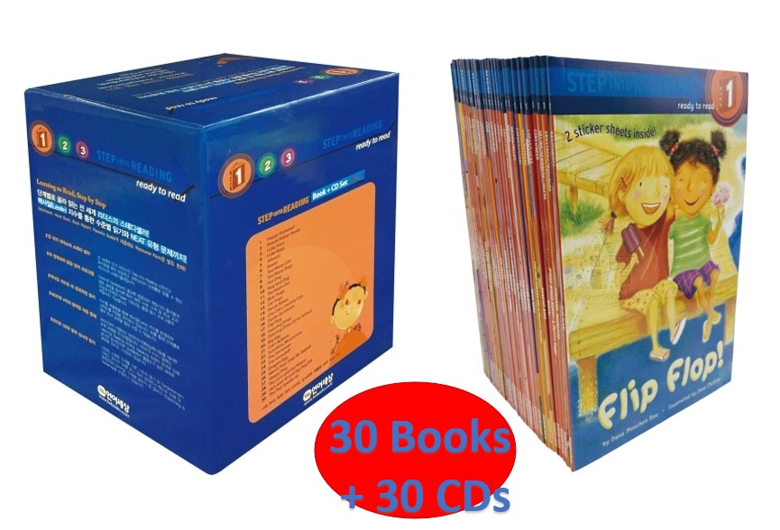 Step into Reading Step 1: 30 Books + 30 CDs Set