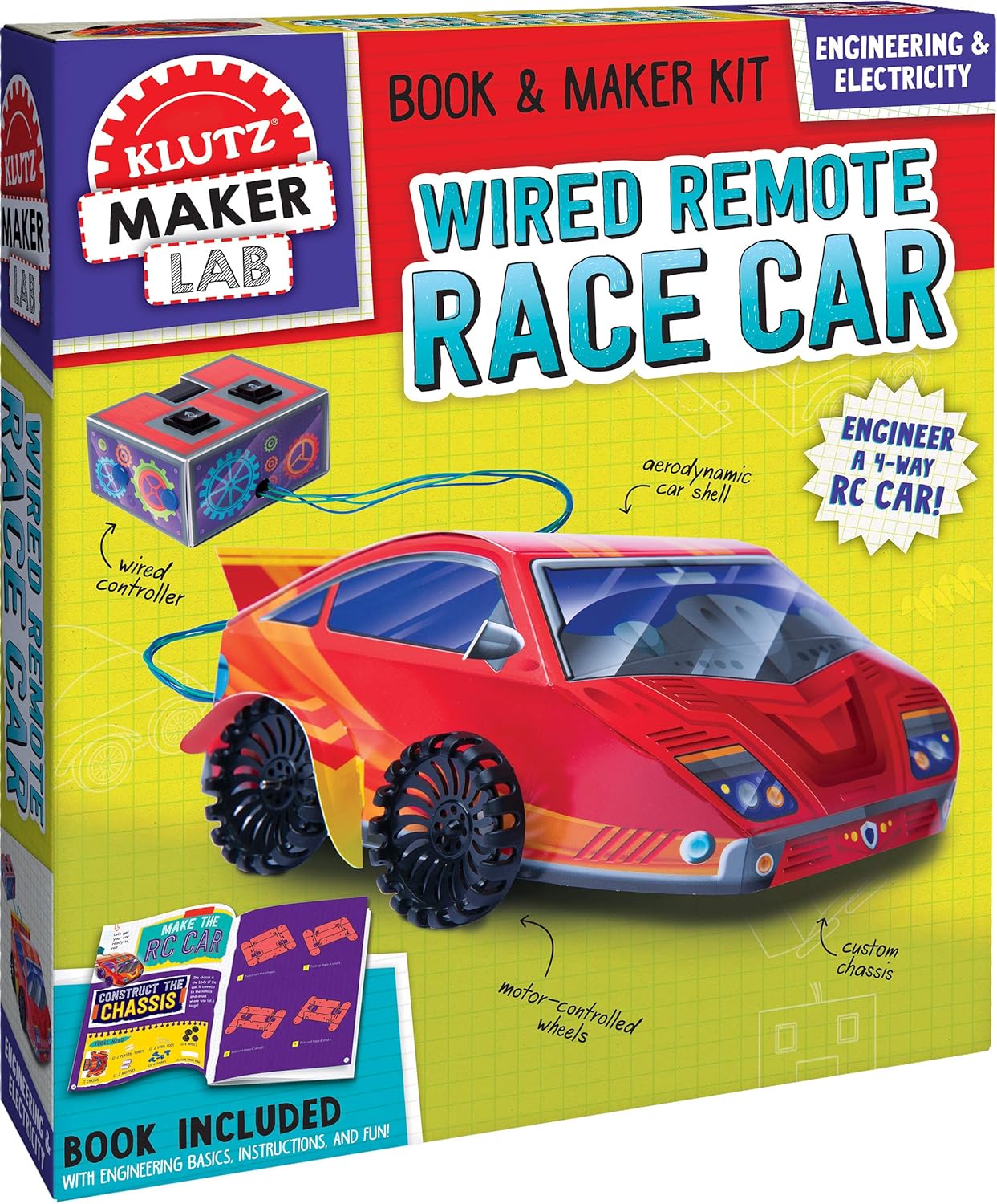 Klutz Maker Lab - Wired Remote Race Car