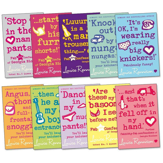 The Fab Confessions of Georgia Nicolson Collection - 10 Books