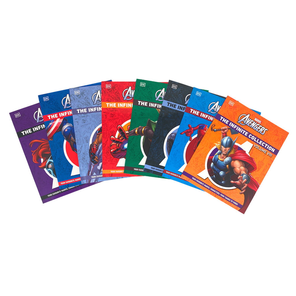 Marvel The Avengers The Infinite Collection Character Guides Volume 1 - 8 Books