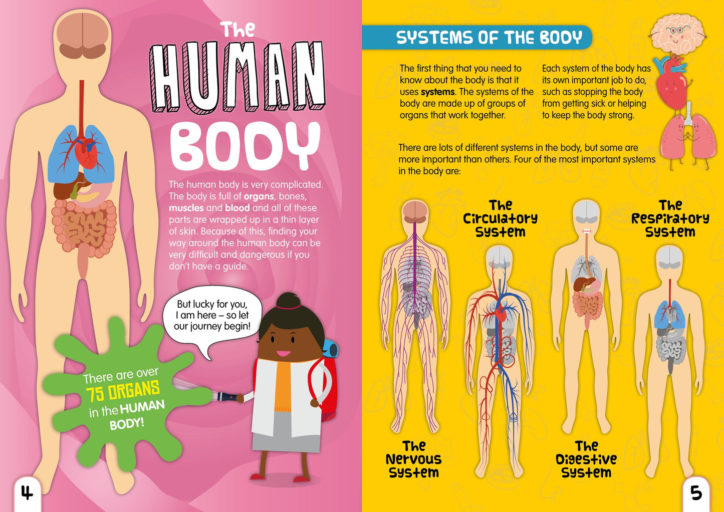 Journey Through the Human Body - 4 Books