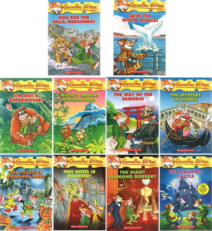 Geronimo Stilton Collection - 10 Books (#41-50)