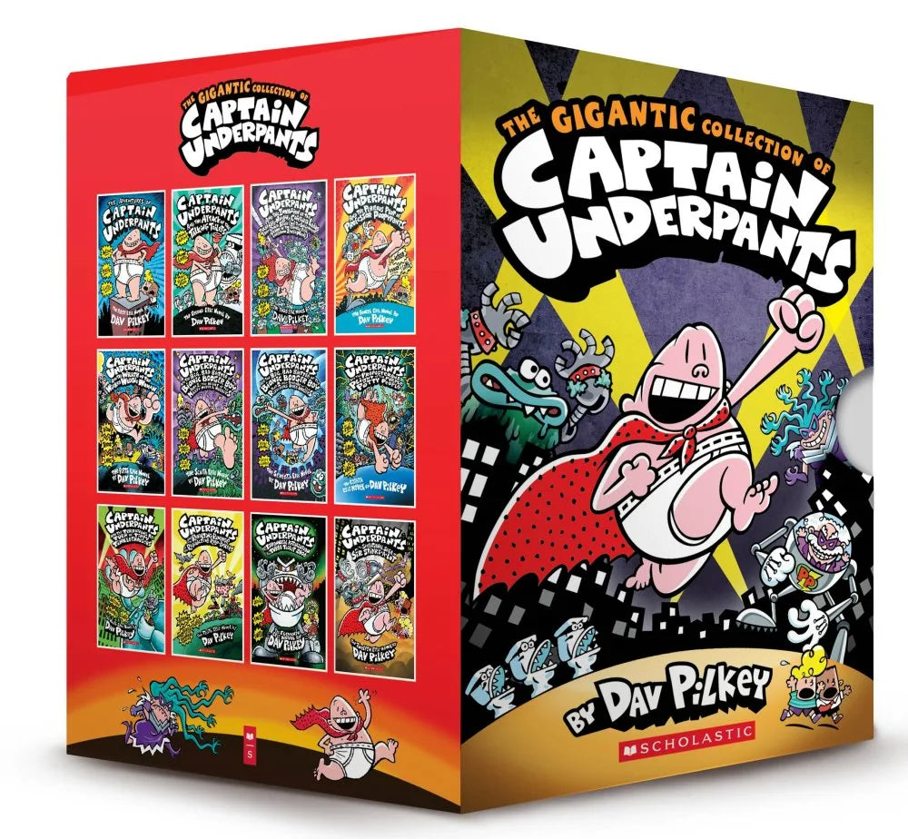 Captain Underpants Gigantic Collection - 12 Books – Jing Kung Book