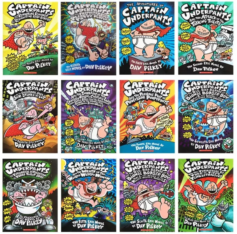 Captain Underpants Gigantic Collection - 12 Books