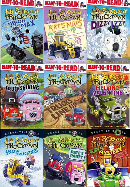 Jon Scieszka's Trucktown Set B - 9 Books