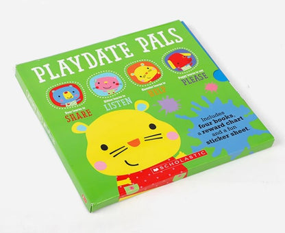 Playdate Pals Behaviours Collection - 4 Books ( includes a reward chart and a fun sticker sheet )