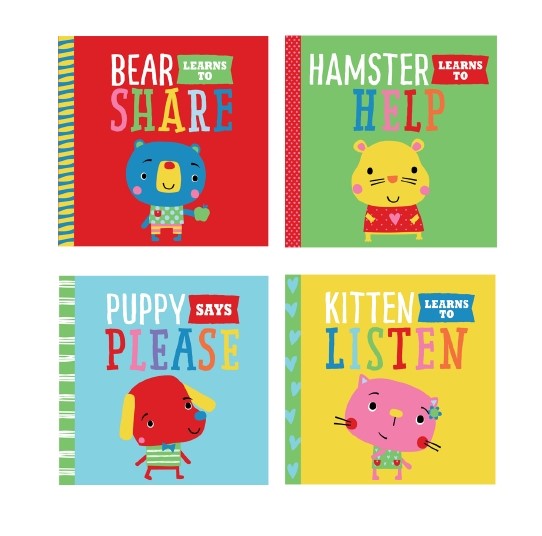 Playdate Pals Behaviours Collection - 4 Books ( includes a reward chart and a fun sticker sheet )