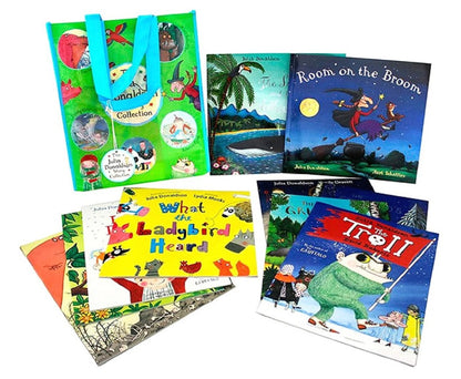 Julia Donaldson Story Collection - 10 Books Set ( with printed tote bag )