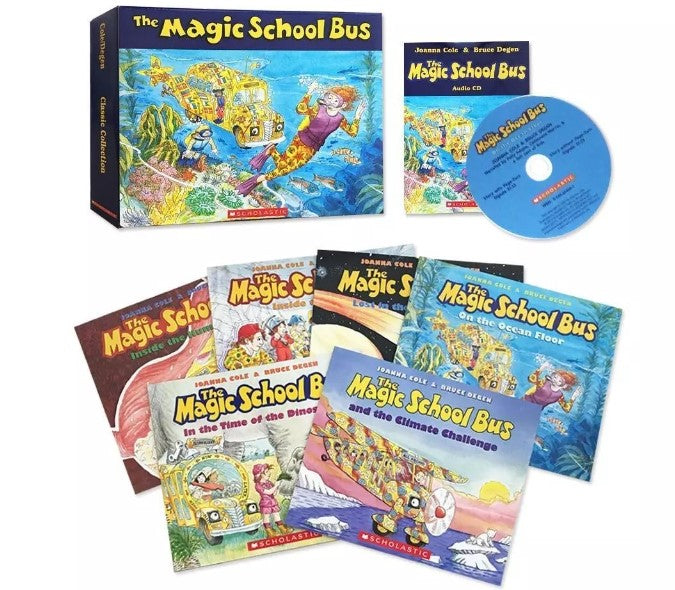 The Magic School Bus Classic Collection Box Set - 6 Books + 6 Audio CDs