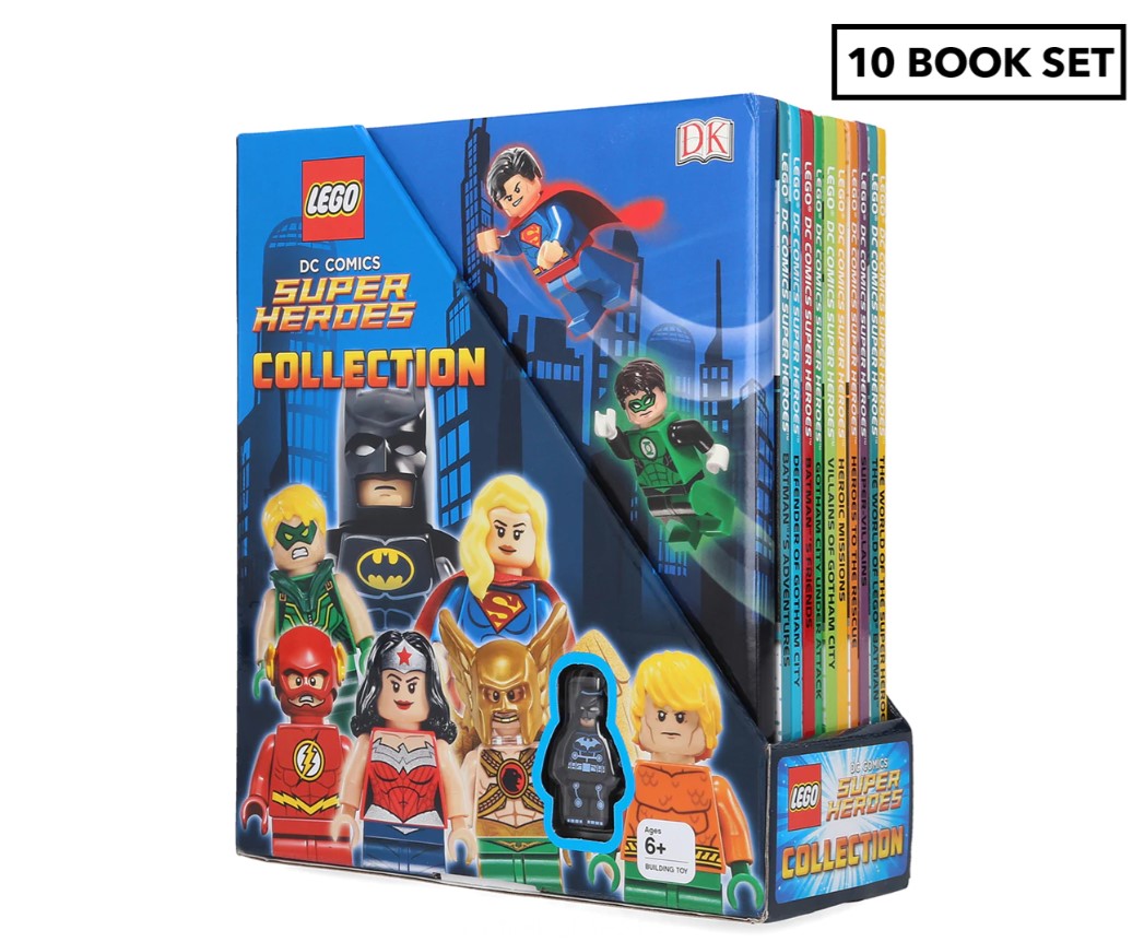 LEGO DC Comics Super Heroes Collection - 10 Books (Mini figure of Batman included)