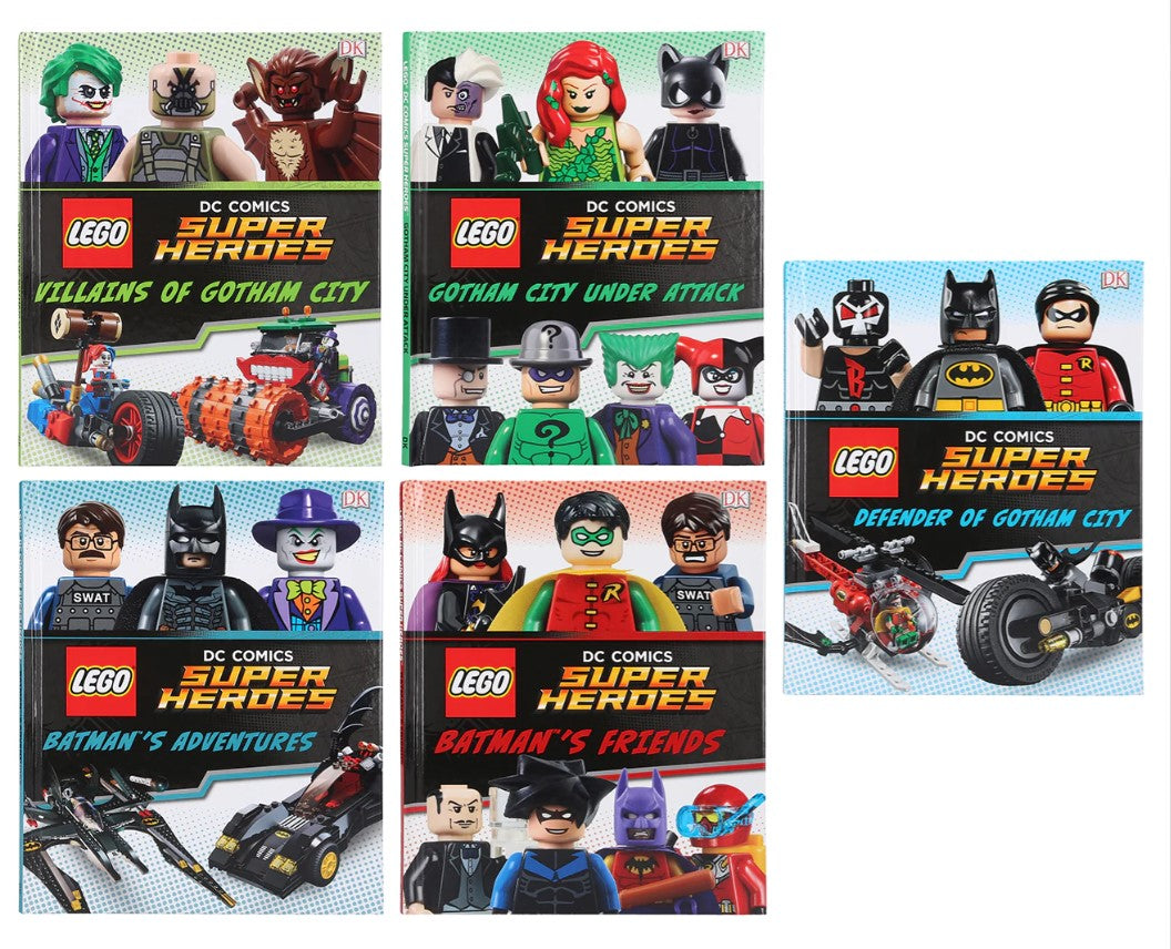 LEGO DC Comics Super Heroes Collection - 10 Books (Mini figure of Batman included)