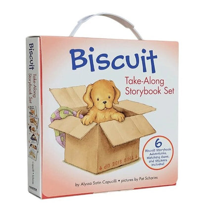 Biscuit Take-Along Story Set - 6 Books (Matching Game and Sickers included)