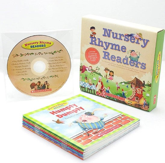 Nursery Rhyme Readers Box Set - 12 Books + 1 Audio CD