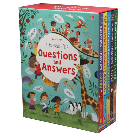 Usborne Lift-the-flap Questions and Answers Collection (5 books)