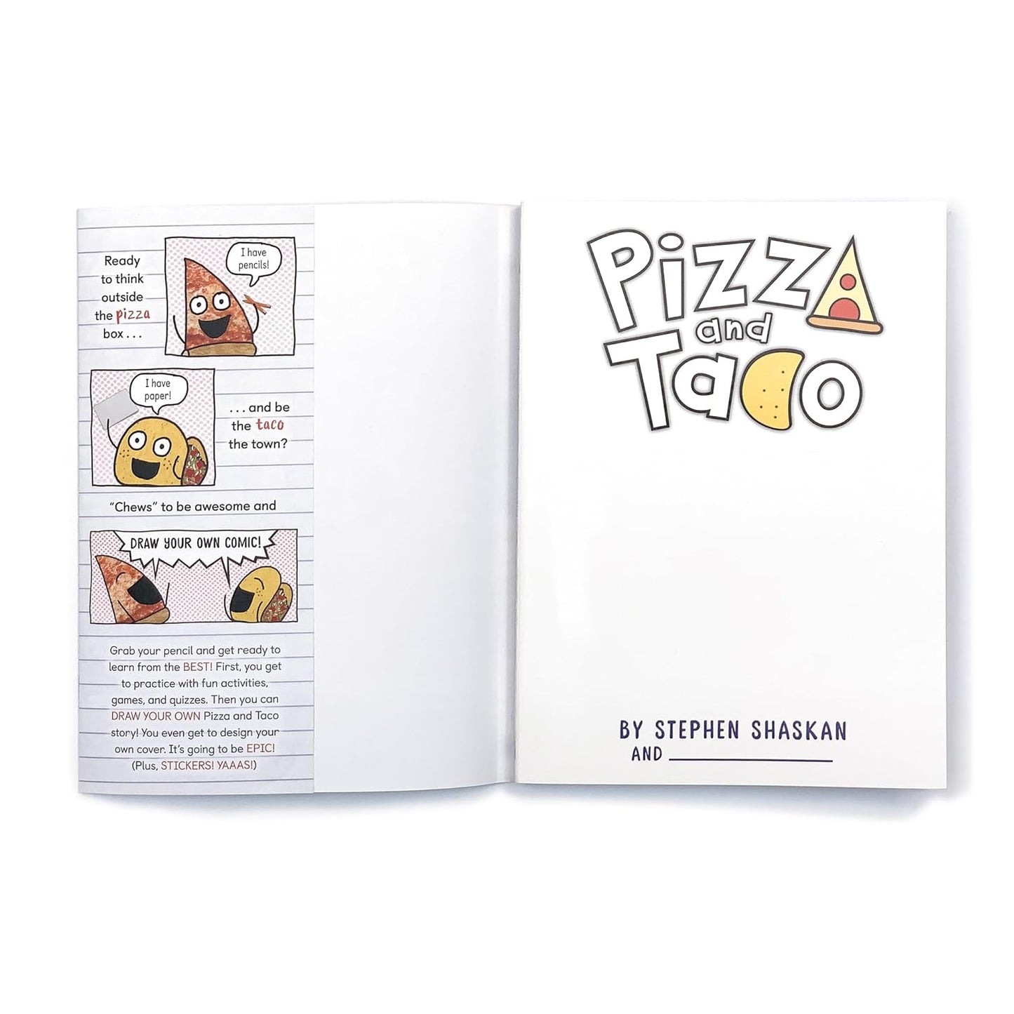 Pizza and Taco: Draw Your Own Comic!
