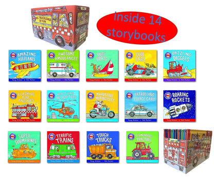 Amazing Machines : Big Truckload of Fun collection - 14 Books