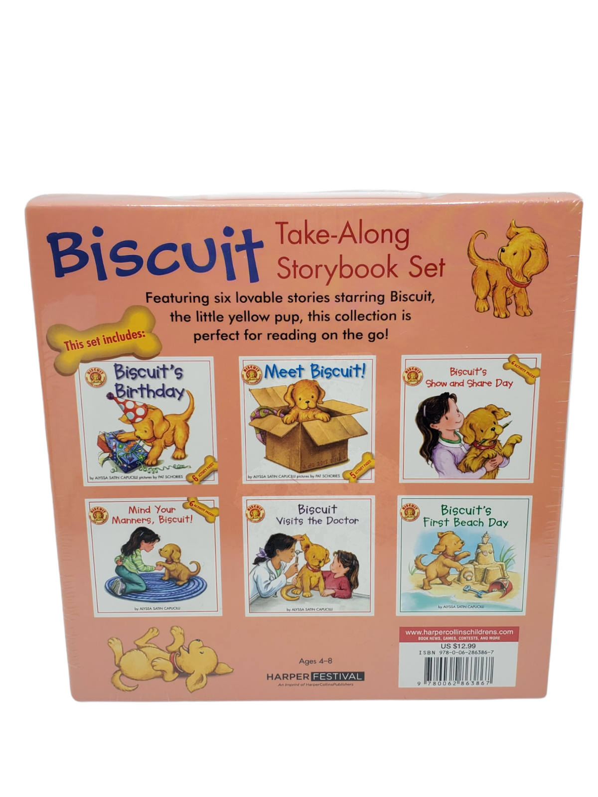 Biscuit Take-Along Story Set - 6 Books (Matching Game and Sickers included)