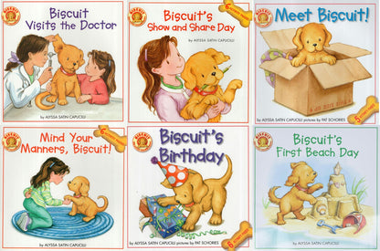 Biscuit Take-Along Story Set - 6 Books (Matching Game and Sickers included)