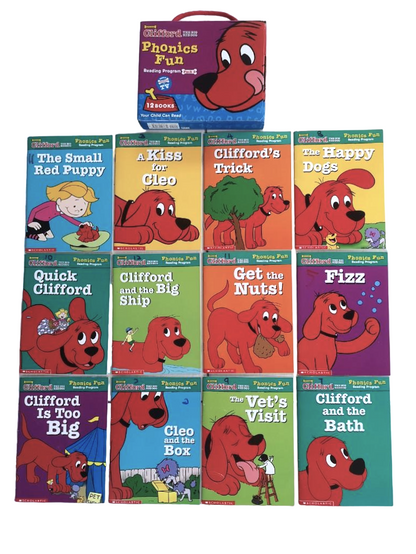 Clifford's Phonics Fun Boxed Pack 2 Collection - 12 Books