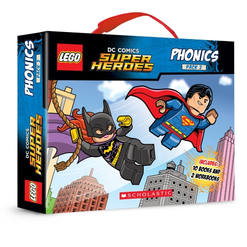 DC Comics Super Heroes: Phonics Pack 2 Box Set - 10 Books + 2 Workbooks