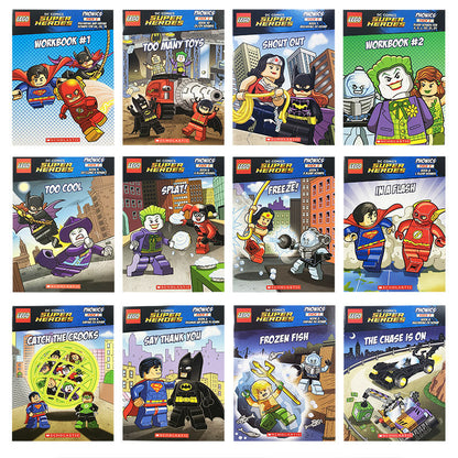 DC Comics Super Heroes: Phonics Pack 2 Box Set - 10 Books + 2 Workbooks