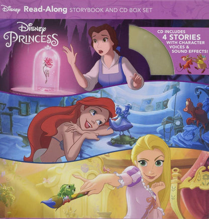 Disney Princess Read-Along Storybook and CD Boxed Set - 4 books + 1 CD