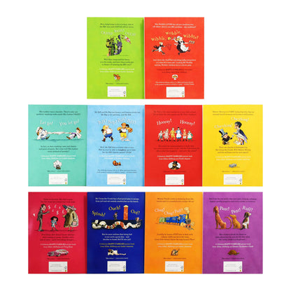 Happy Families Collection - 10 Books ( in a printed  woven bag )