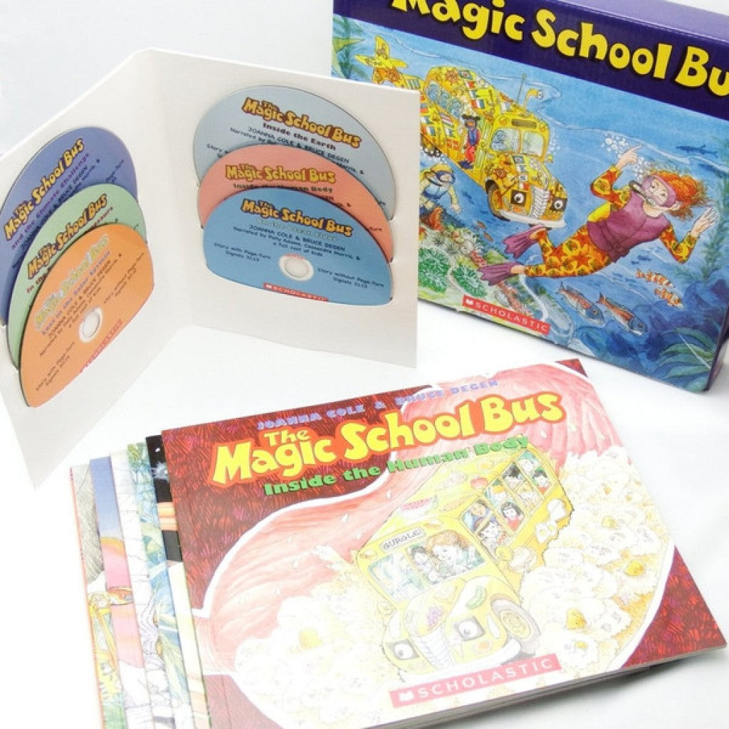 The Magic School Bus Classic Collection Box Set - 6 Books + 6 Audio CDs