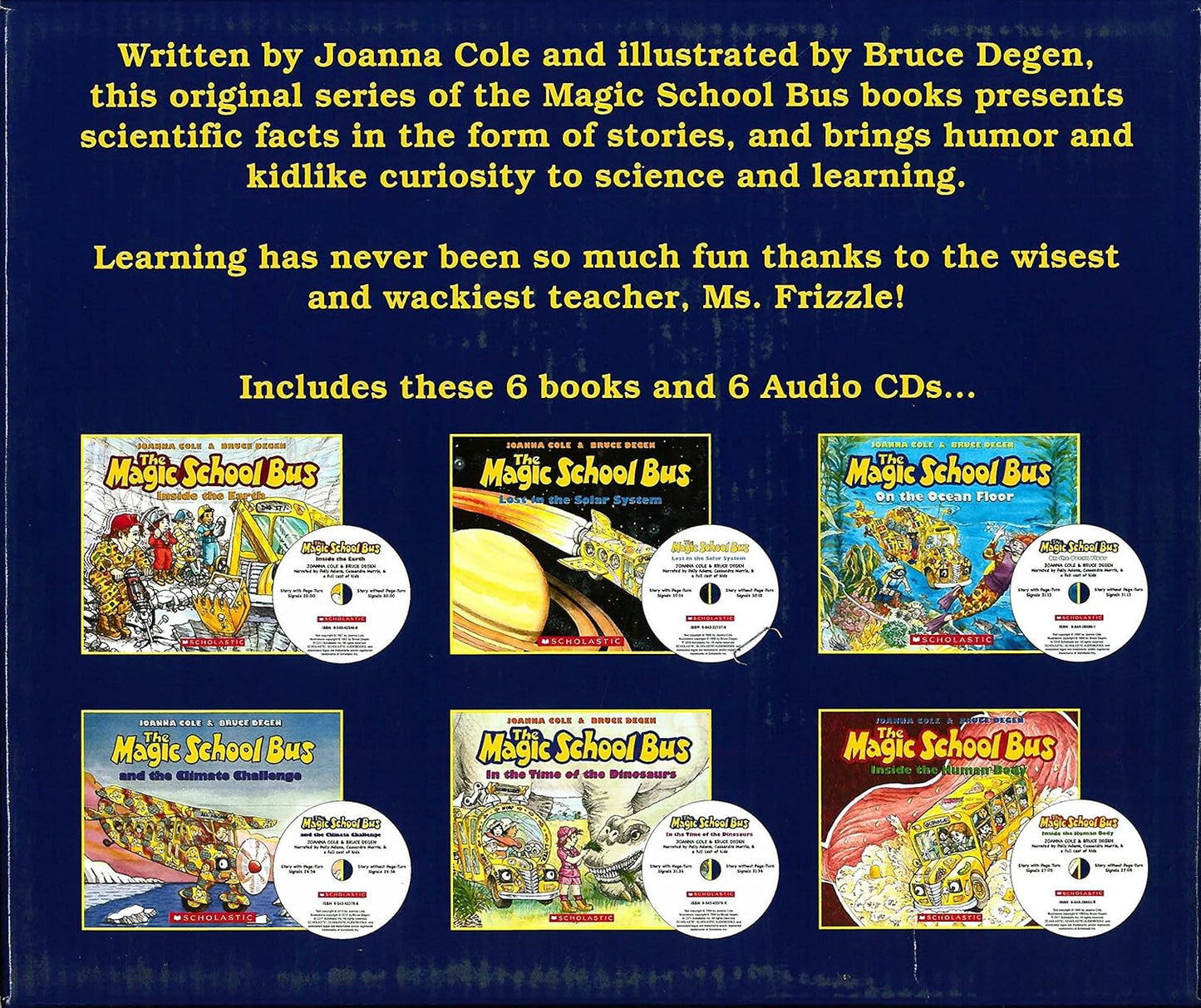 The Magic School Bus Classic Collection Box Set - 6 Books + 6 Audio CDs