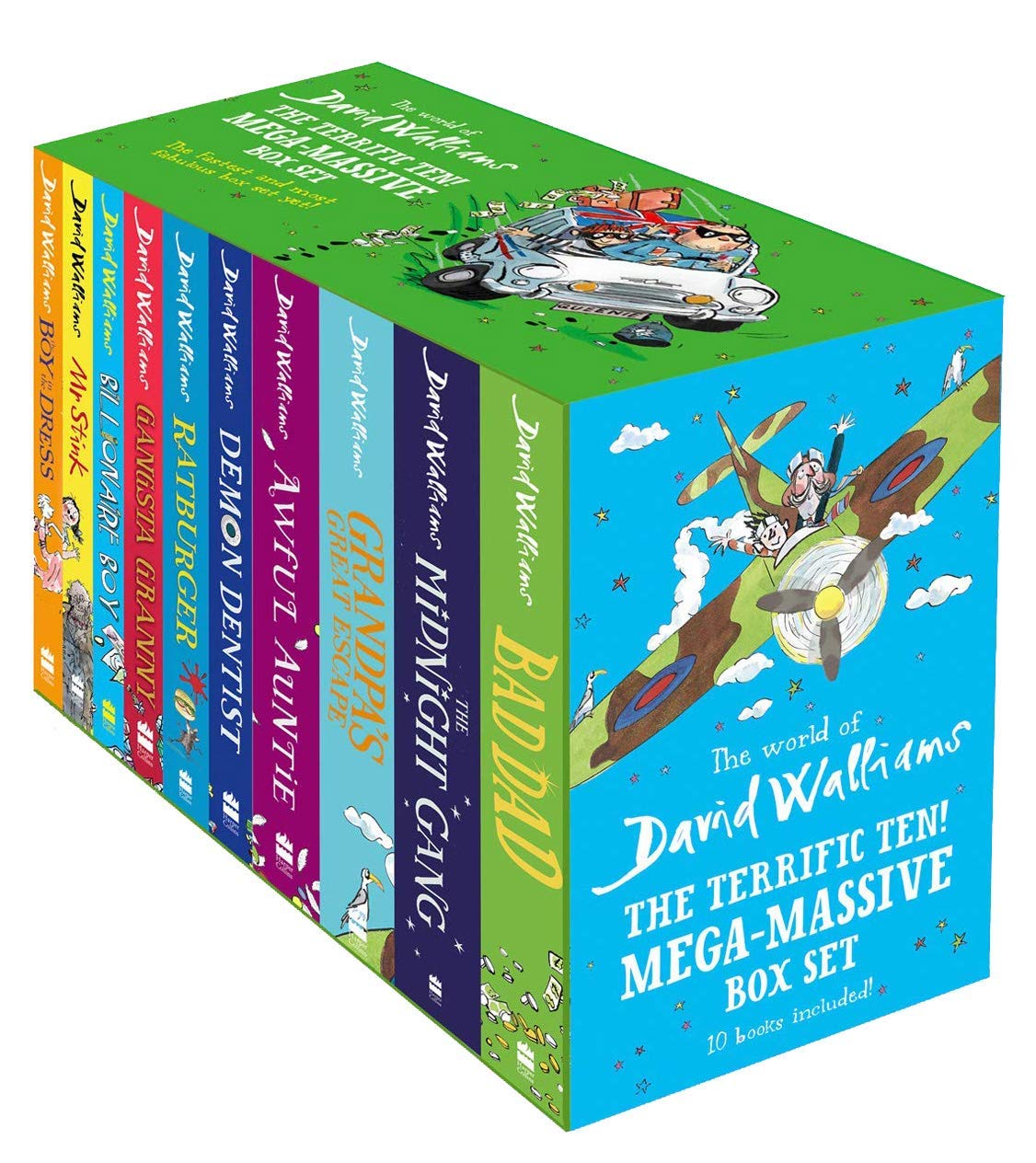 The World of David Walliams: The Terrific Ten! Mega-Massive Collection Box Set -10 Books