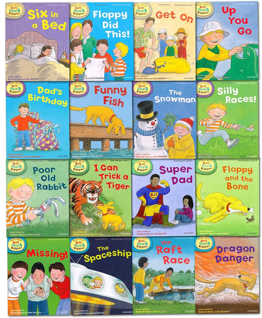 Oxford Reading Tree Read With Biff, Chip, and Kipper: First Stories: Level 1-4: Floppy Did This - 16 Books