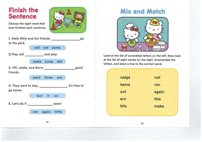 Hello Kitty Sight Words 12-Books Reading Program Box Set