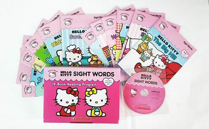 Hello Kitty Sight Words 12-Books Reading Program Box Set