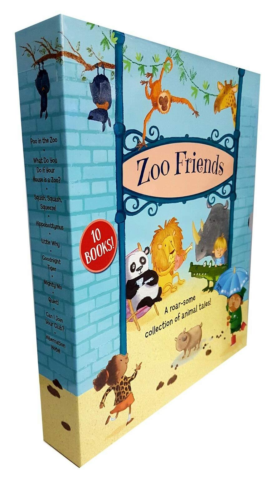 Zoo Friends Fun Adventure Animals Tales 10 Books Collection Box Set