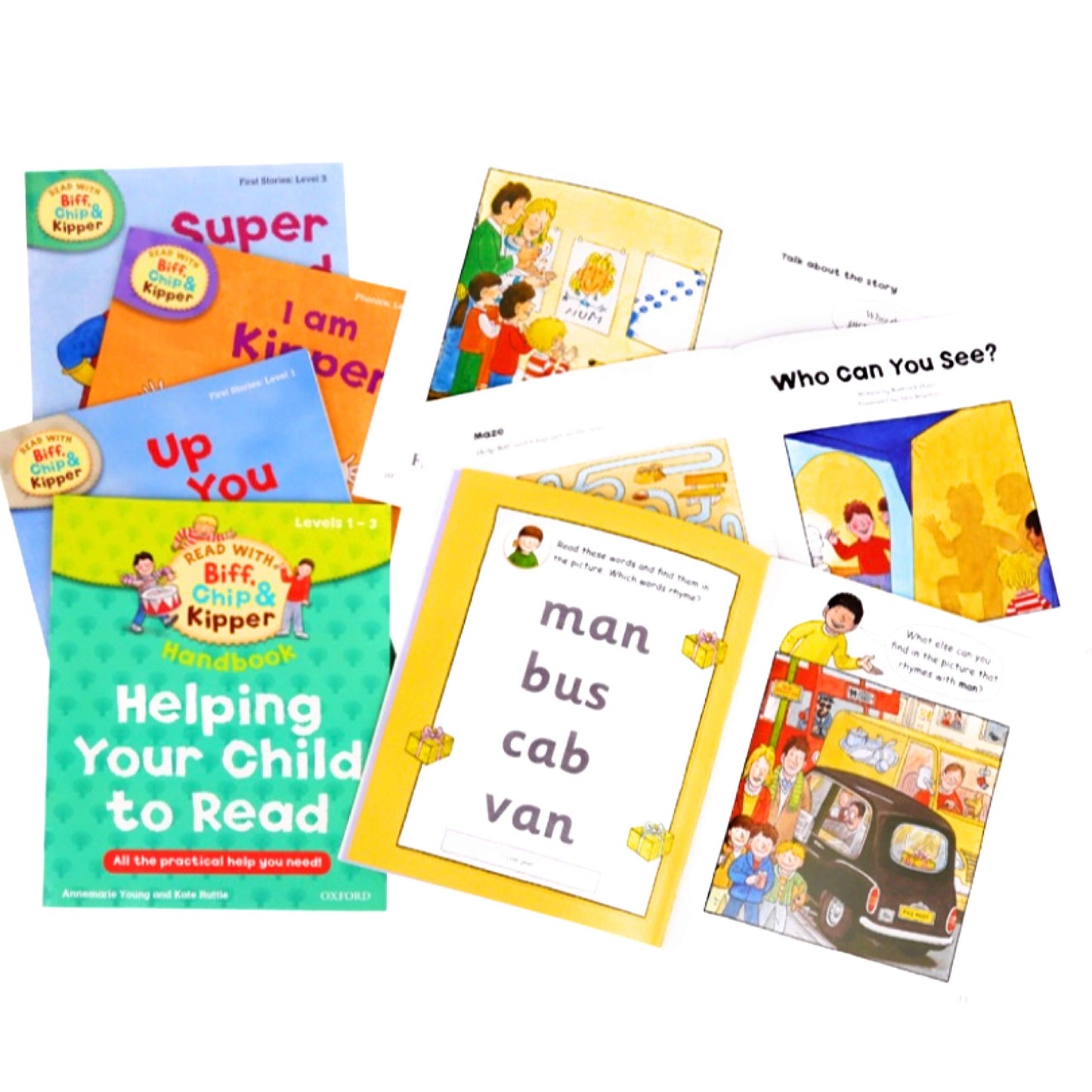 Oxford Read with Biff, Chip and Kipper Level 1-3 Collection - 33 Books