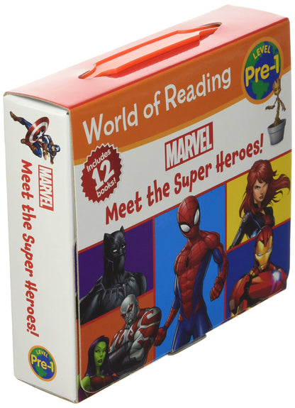 World of Reading Marvel: Meet the Super Heroes!-Pre-Level 1 Boxed Set - 12 Books