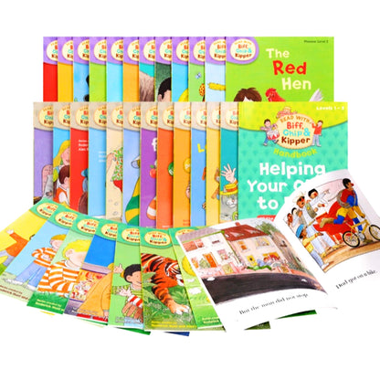 Oxford Read with Biff, Chip and Kipper Level 1-3 Collection - 33 Books