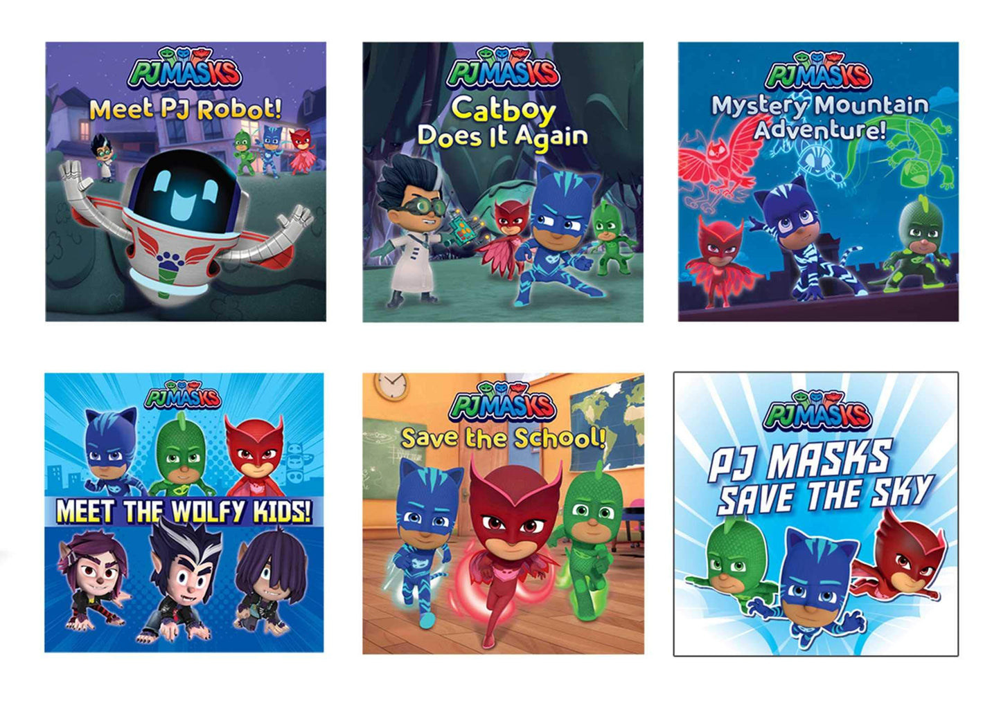 PJ Masks Take-Along Adventure Boxed Set - 6 Books