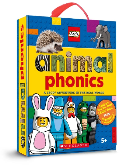 Animals Phonics Box Set: A LEGO Adventure in the Real World Collection - 10 Books + 2 Workbooks