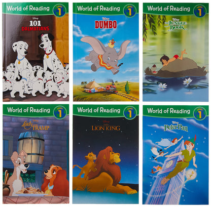 World of Reading: Disney Classic Characters Level 1 Boxed Set - 6 Books