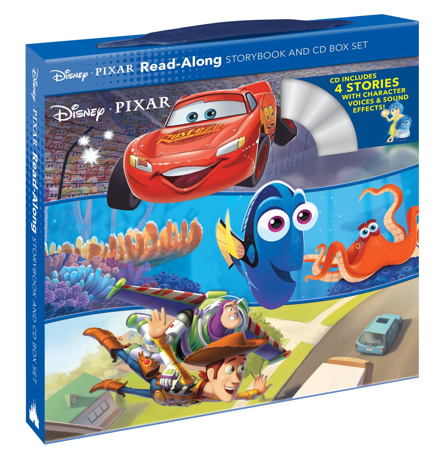 Disney Pixar Read-Along Storybook and CD Box Set - 4 Books + 1 CD