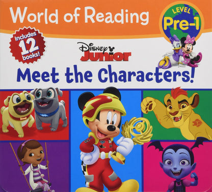 World of Reading: Disney Junior Meet the Characters collection (Pre-Level 1 Box Set)- 12 Books