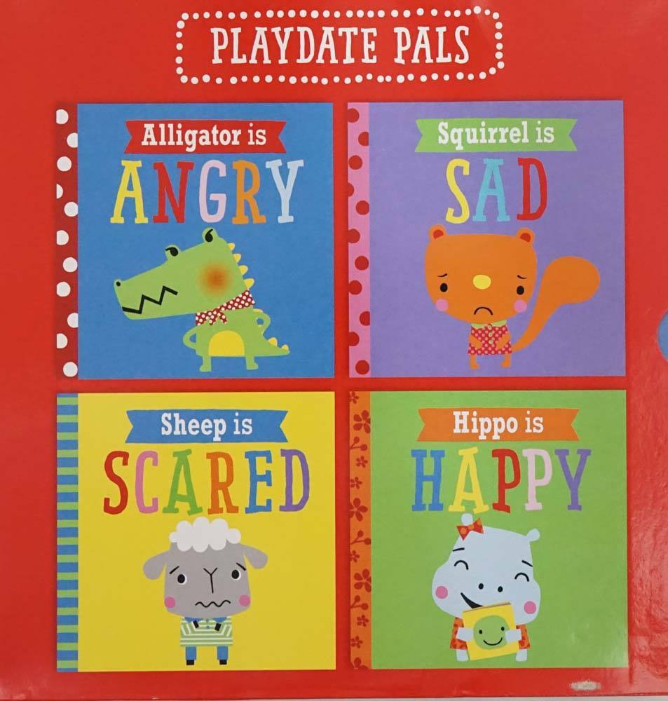 Playdate Pals Emotions Collection - 4 Books ( includes a reward chart & a fun sticker sheet )